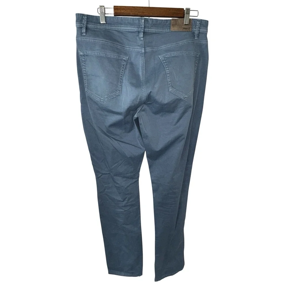 Johnnie-O Carmel Pants Men 34x34 5-Pocket Stretch JMPA100050 Blue Stretch Chinos